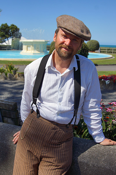 My partner Bruce in his 30's look.